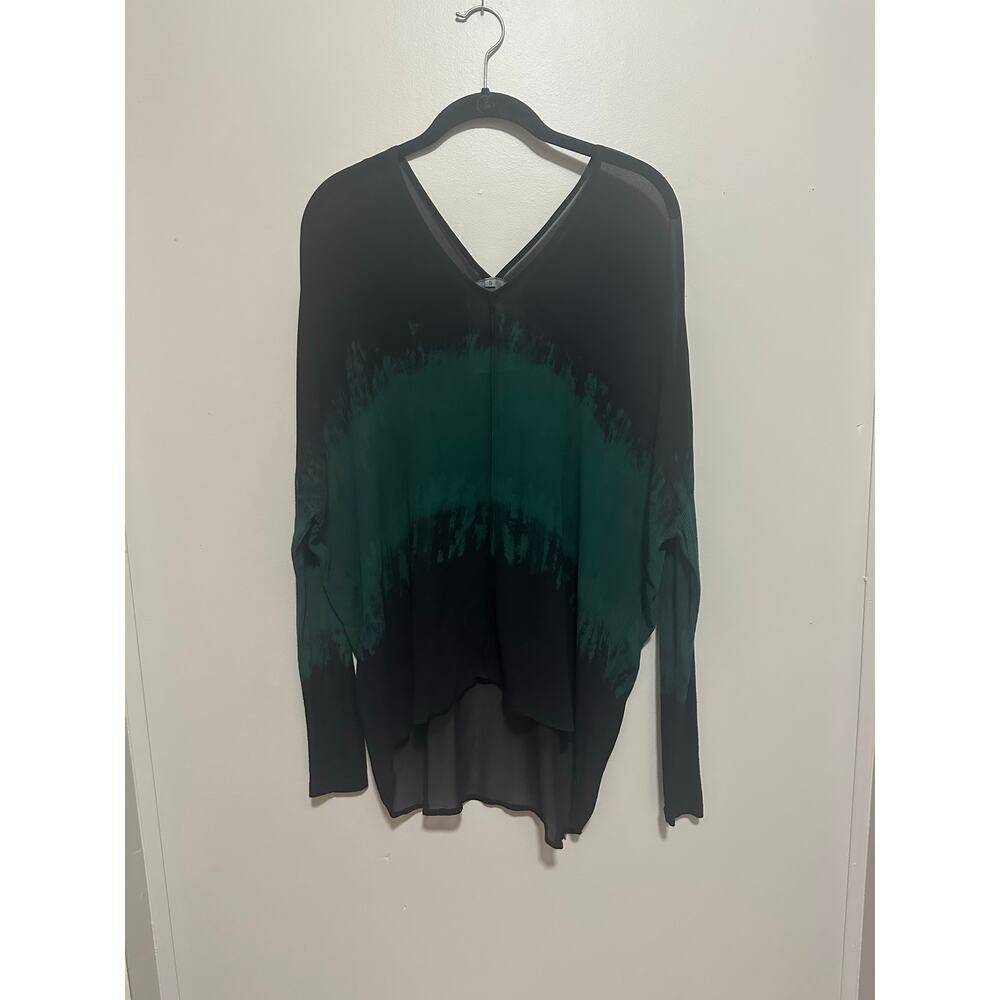 Young Fabulous & Broke Women’s Sheer Top Ribbed Long Sleeves Size Small